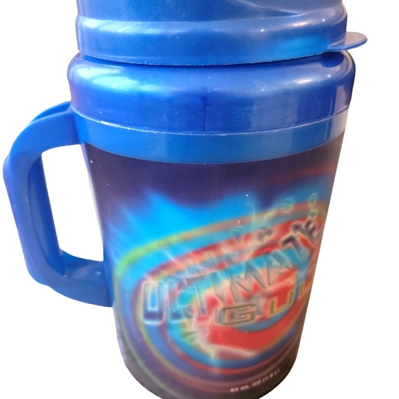 Rare 7-Eleven Ultimate Gulp 64oz Thermo Insulated Black Mug Graffiti Hologram - Picture 8 of 8